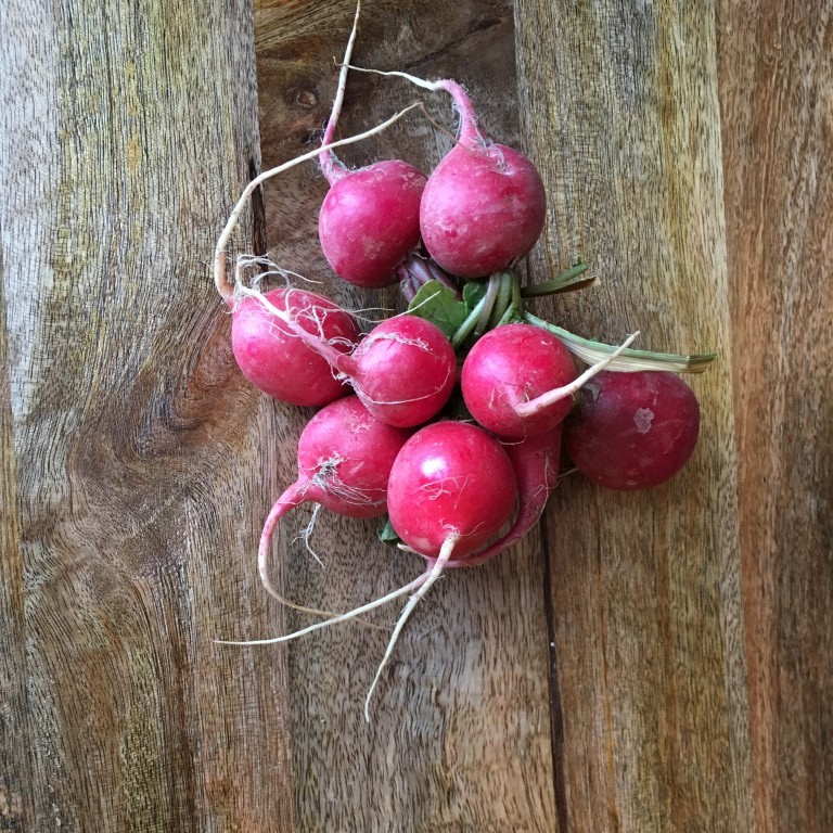 Your choice of radishes.