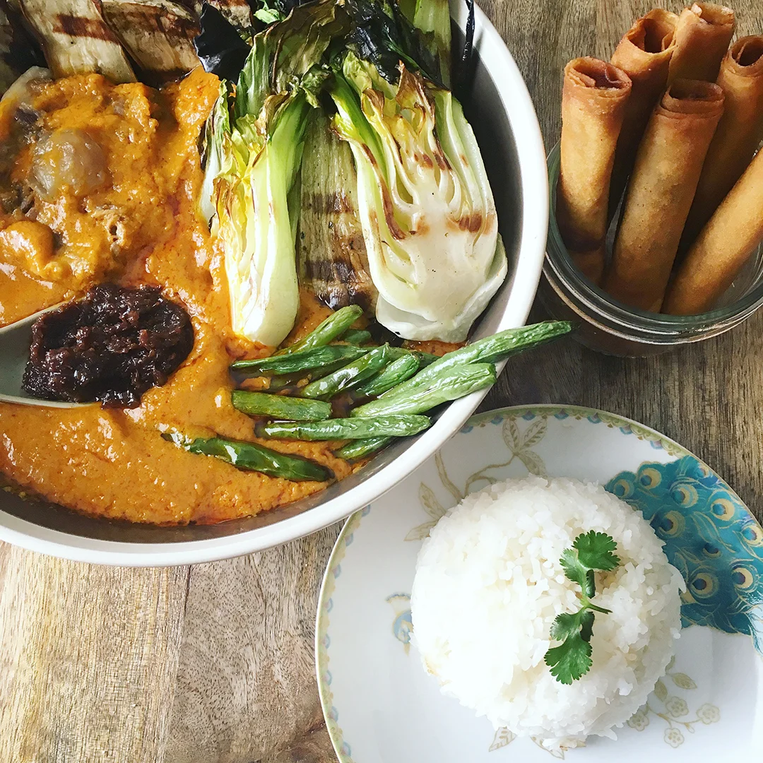 kare kare {savory peanut curry}