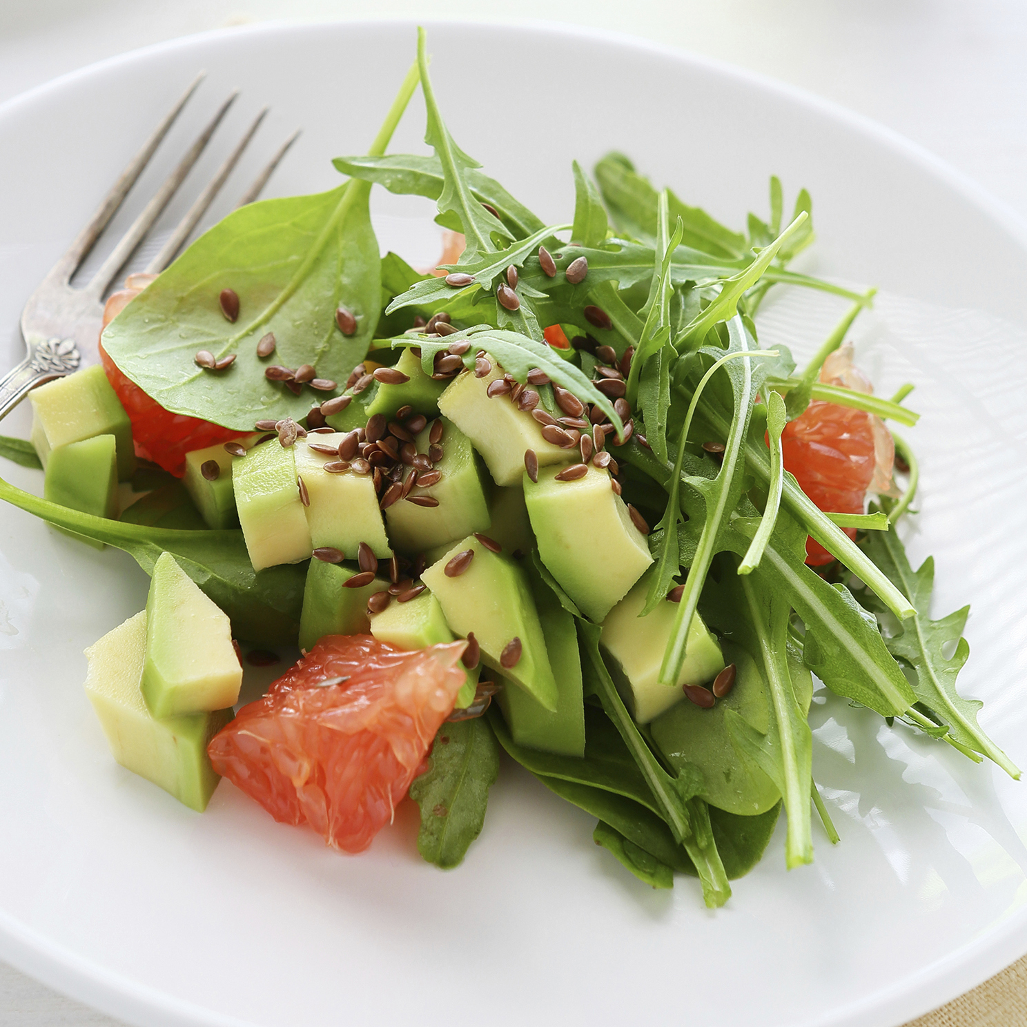 pomelo + avocado salad