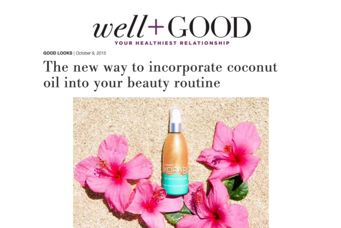 Kopari: Well+Good