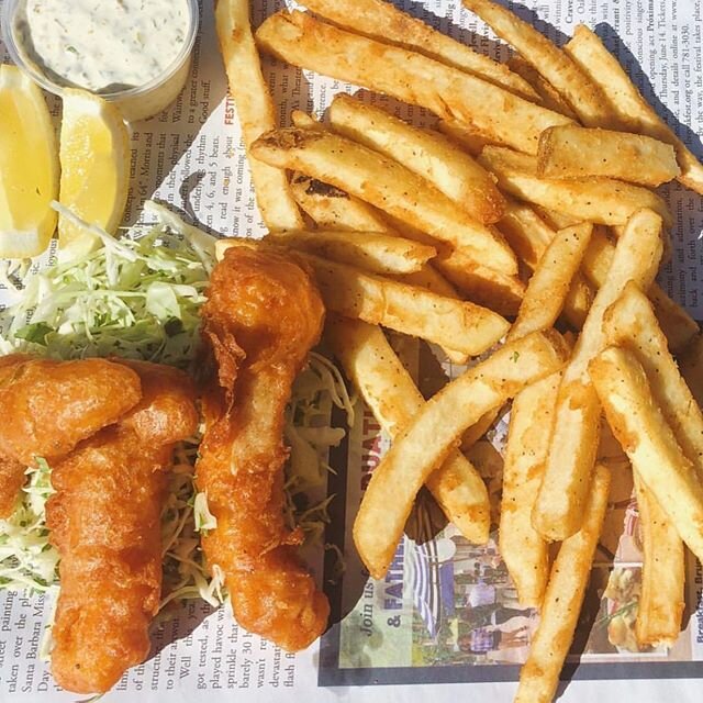 Always in the mood for some fish &amp; chips 🥰 #kanaloaseafood #savorsb