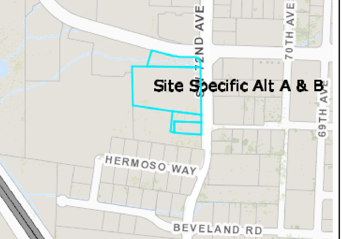 Location of third project for scenario anlaysis