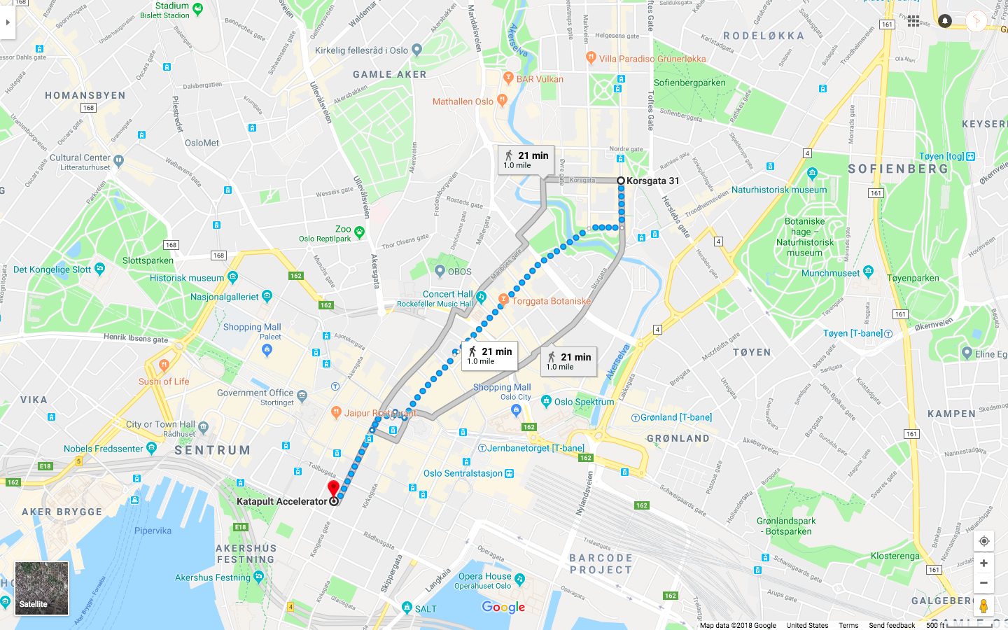 Oslo Walk - Scale 500ft