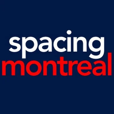 Logging in to Spacing Montreal website on a dark background.