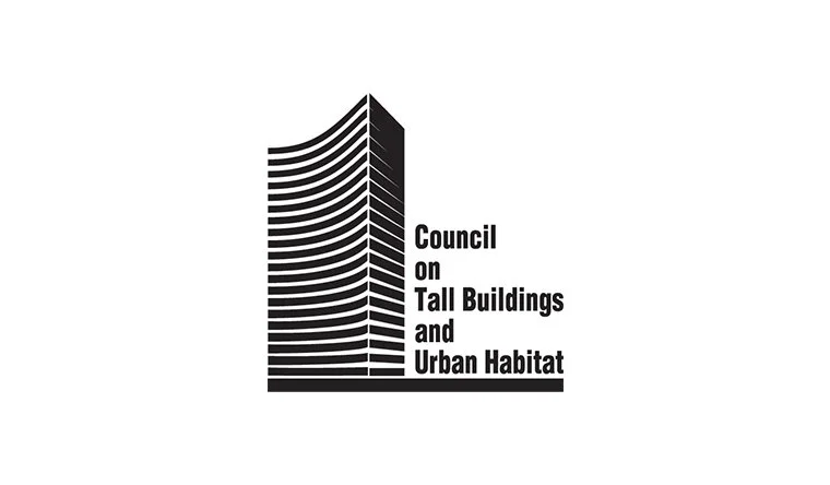 Logo of the Council on Tall Buildings and Urban Habitat featuring a stylized black and white high-rise building and the organization's name.