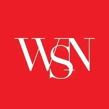 The logo of WSJ (Wall Street Journal) with a red background and white stylized letters WSJ.