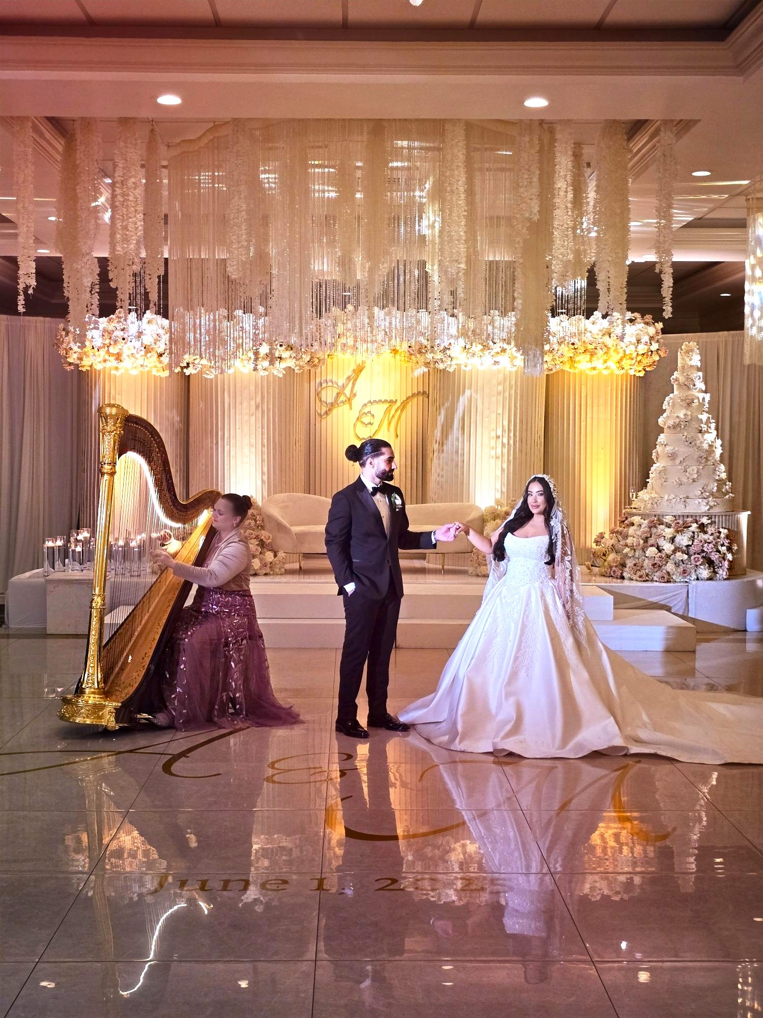 "I got so many compliments throughout my wedding night....Loved working with you!"