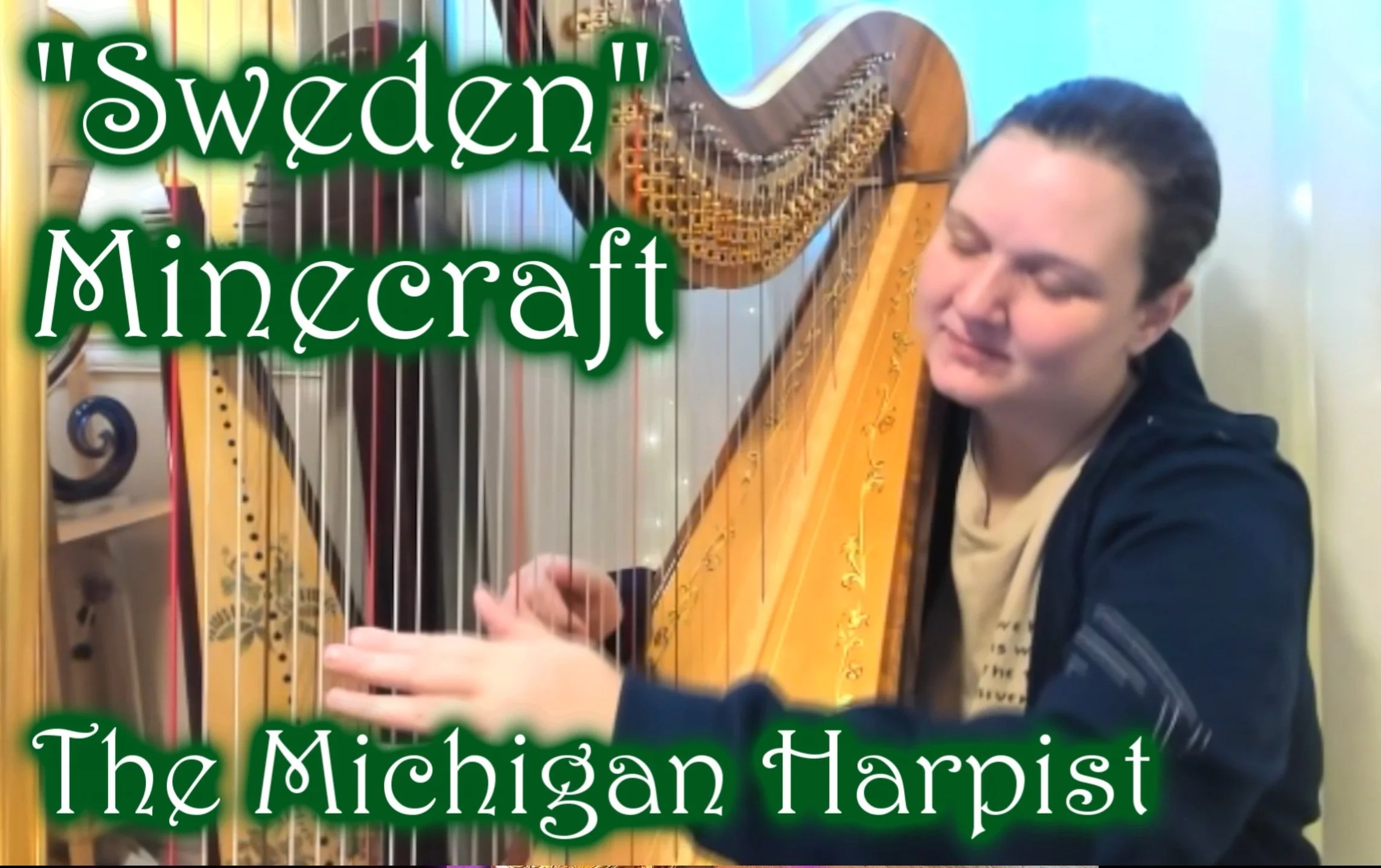  Sweden (Minecraft) Harp Cover - The Michigan Harpist