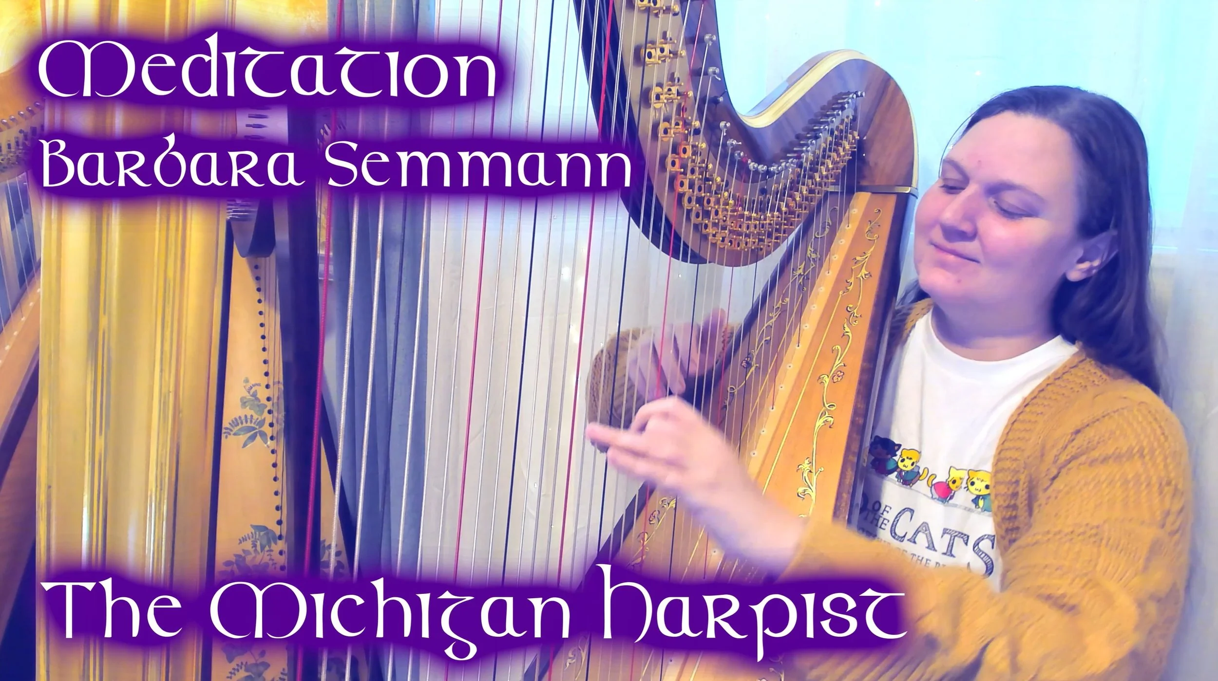 Meditation (Barbara Semmann) on Harp - The MIchigan Harpist