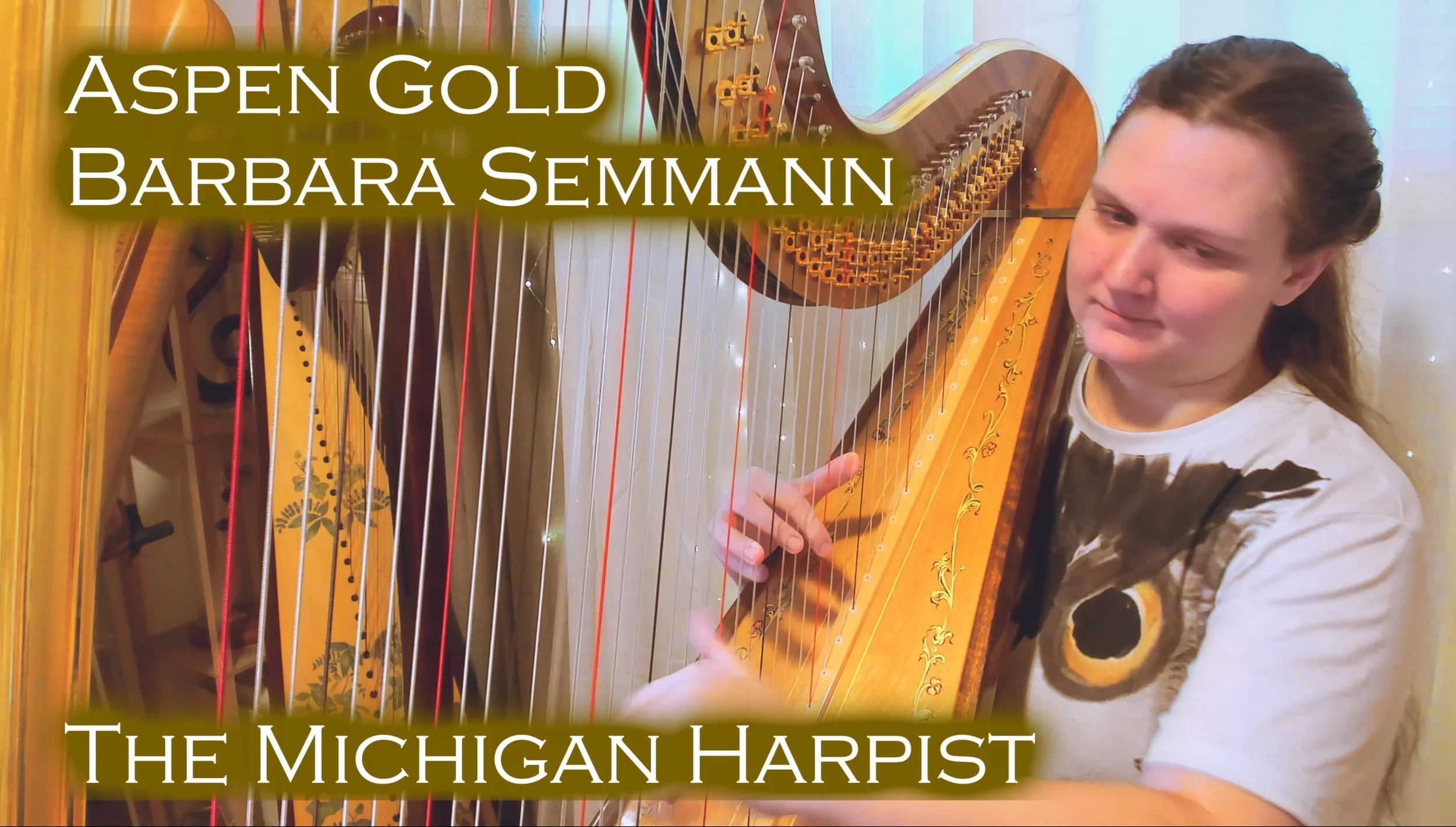 Aspen Gold (Barbara Semmann) on Harp - The Michigan Harpist
