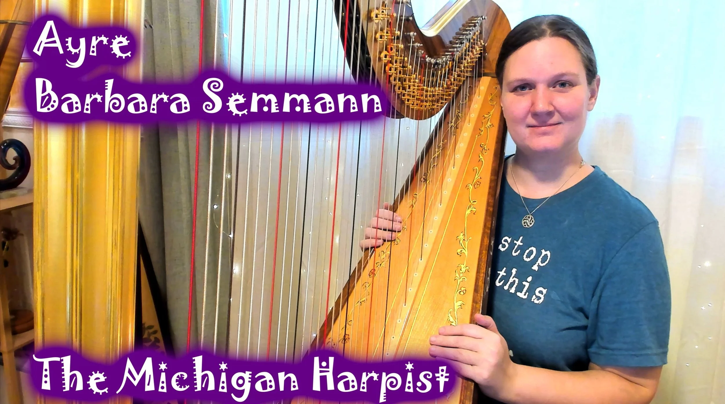 Ayre (Barbara Semmann) on Harp - The Michigan Harpist