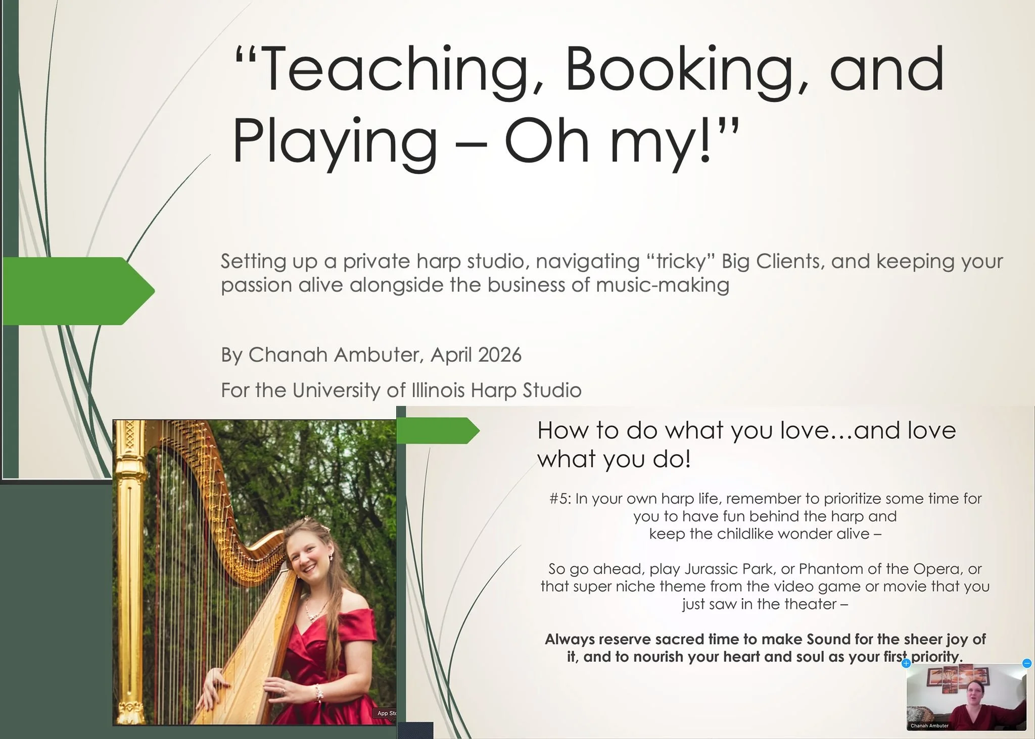 University of Illinois Harp Studio Presentation