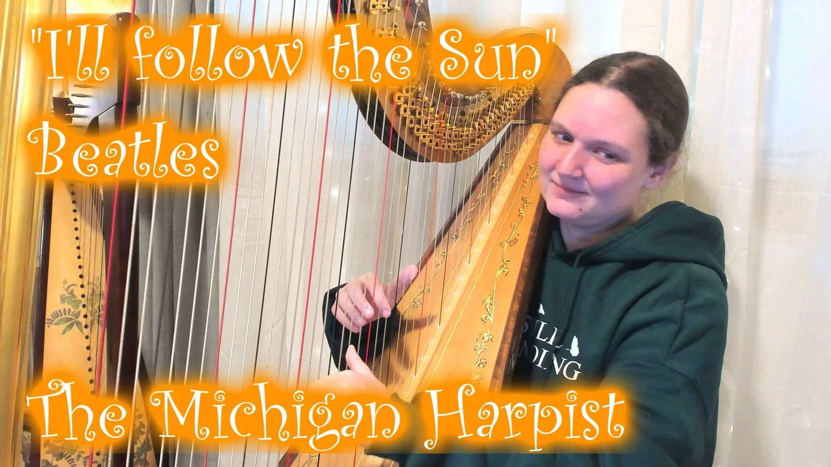 I'll follow the Sun (Beatles) Harp Cover - The Michigan Harpist