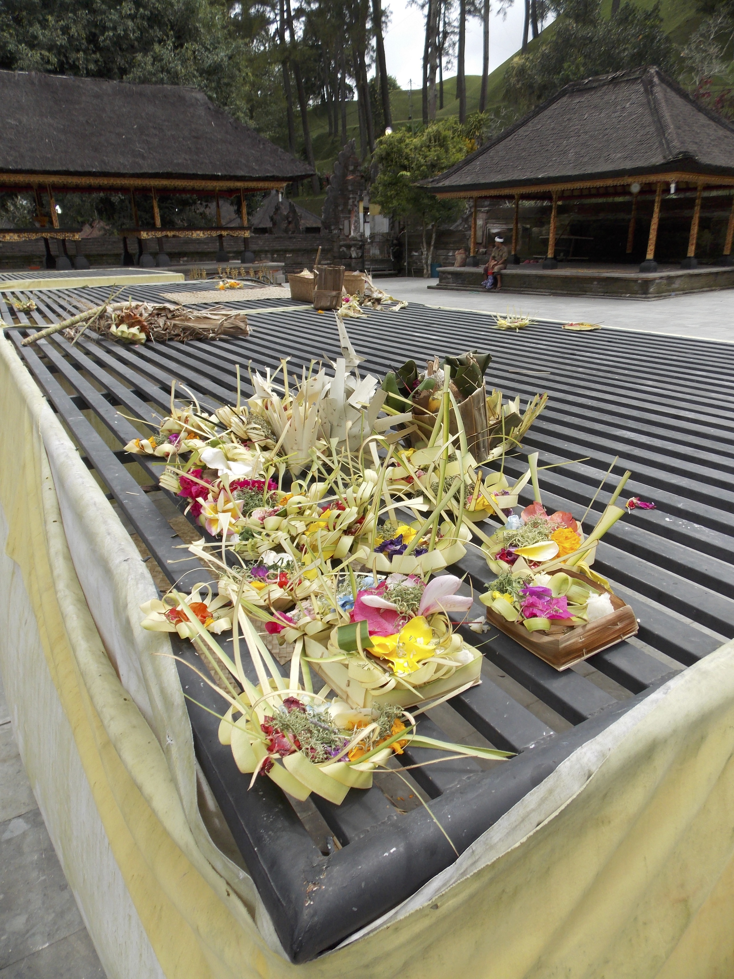 Local Offerings at Tirta Empul Temple