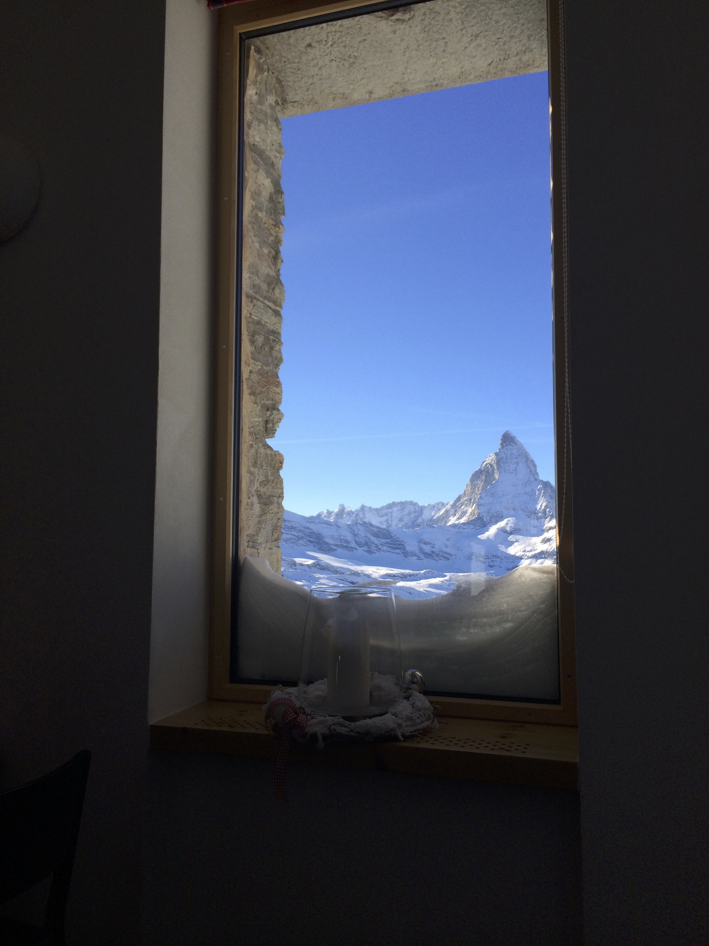 View from cafe of the Matterhorn