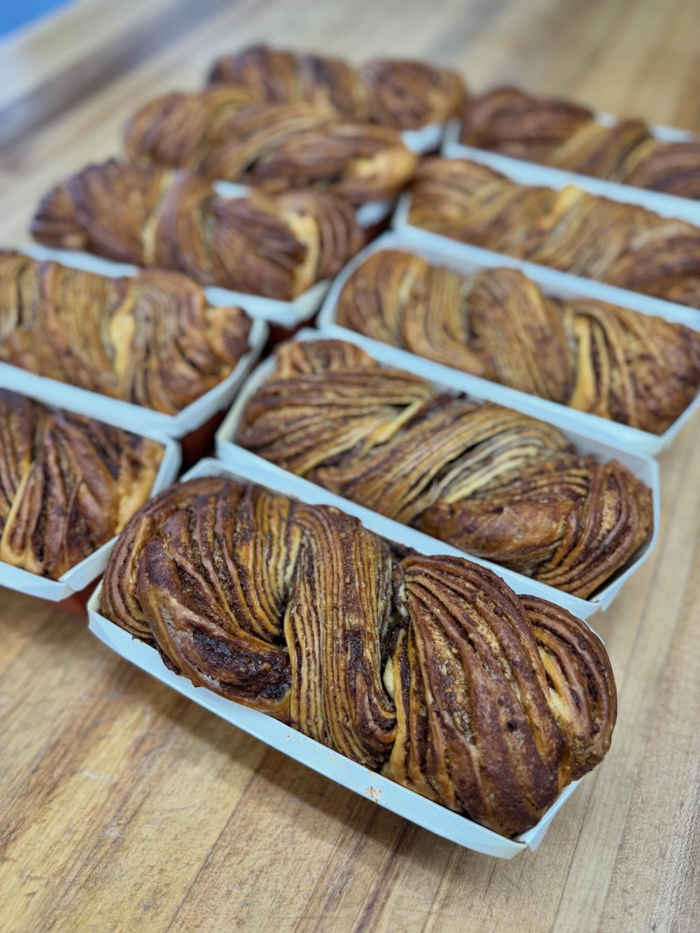 Don&rsquo;t forget your Easter preorders🐣✨
Cinnamon pecan babka + maple cream cheese cinnamon rolls will be available (and yes&hellip; you&rsquo;ll want both)

Pickup at our bakery (80 Krif Rd) Friday 4/3 &bull; 4&ndash;8pm
Don&rsquo;t wait, we will