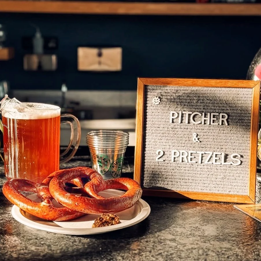 Pitcher, pretzels, patio season 🍻🥨
Support your local breweries &amp; restaurants this Memorial Day weekend, and grab some Bread Shed pretzels while you&rsquo;re at it. Find our customers on our website!