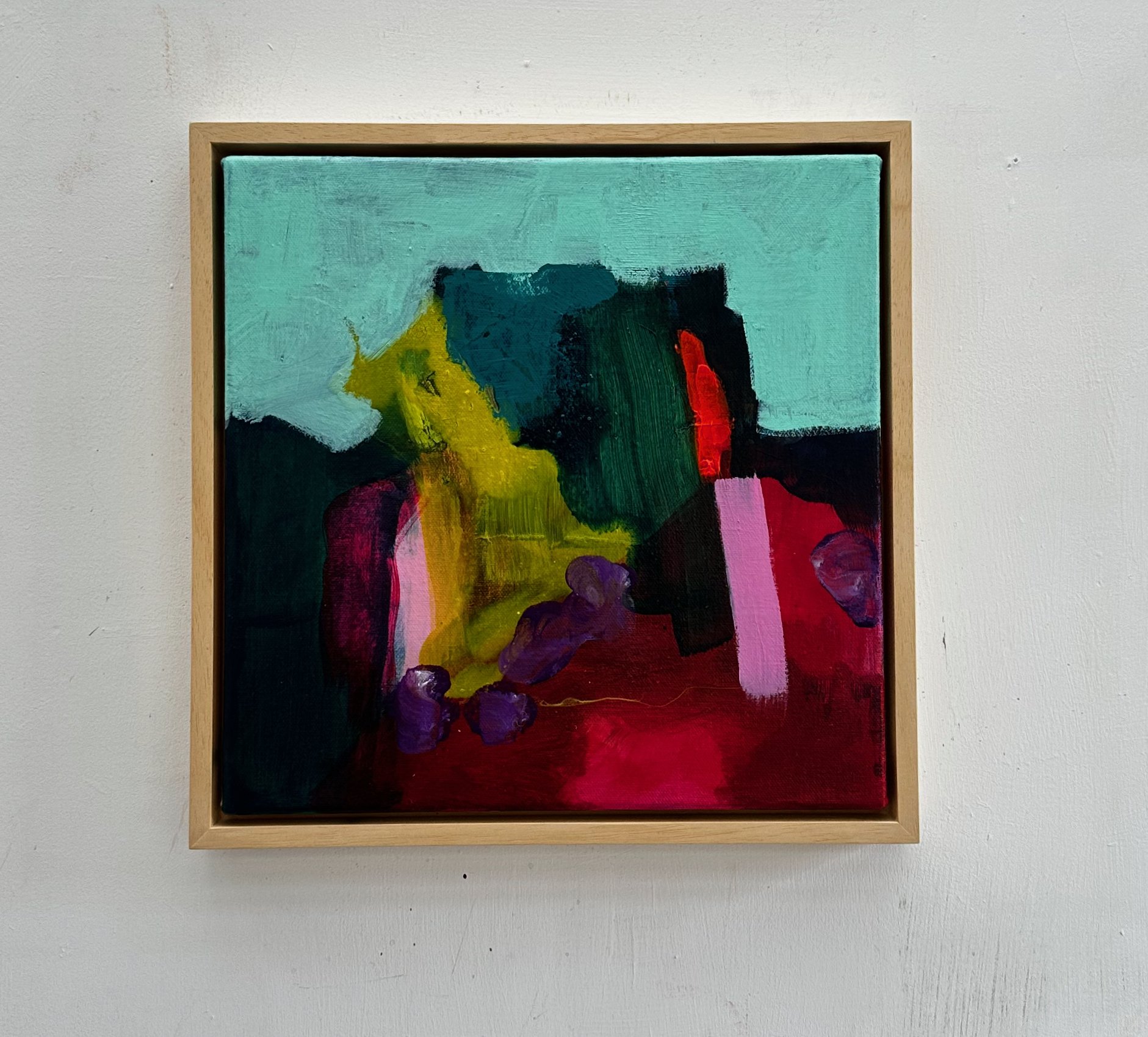 Cliff walk to Collioure, acrylic on canvas, 30 x 30 cm, 2025