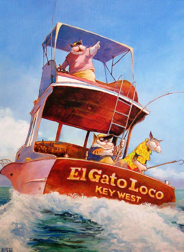 El Gato Loco, 28 X 21, Giclee