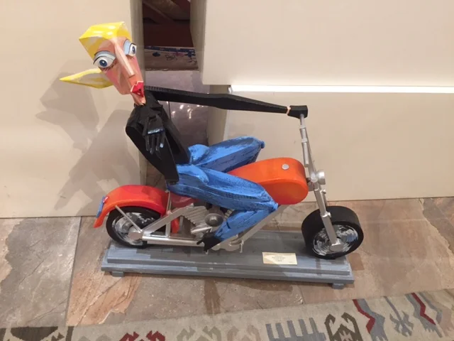 Motorcycle Momma, Wood & Enamel 