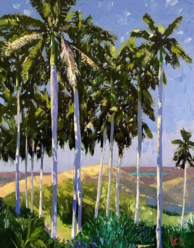 Peter Vey's "Manto Blanco", 22 X 28, Oil On Canvas 