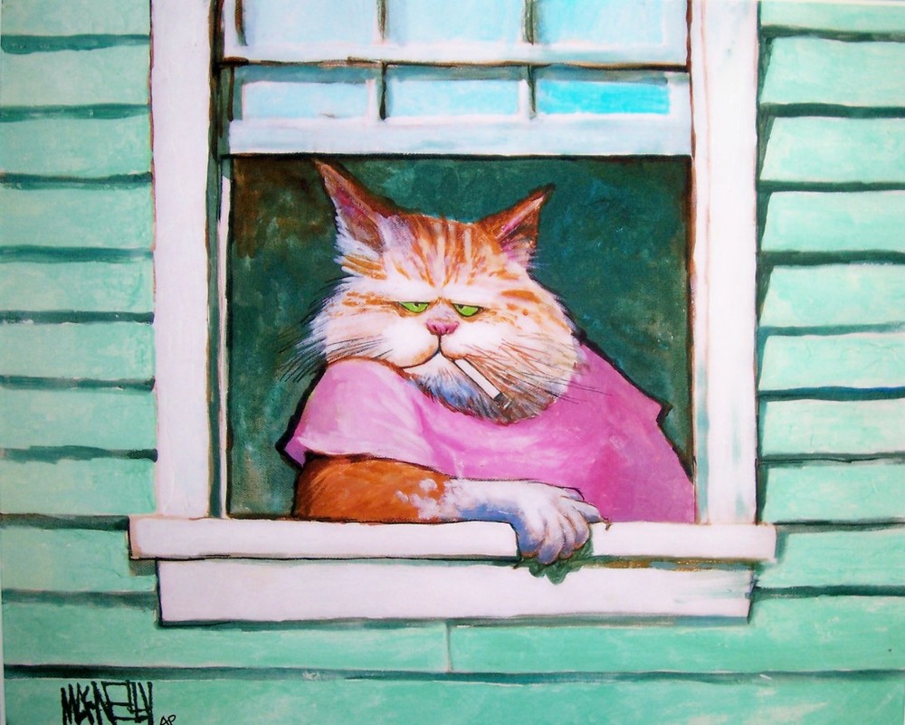 Jeff MacNelly, Waiting for Chickens, the Gallery on Greene