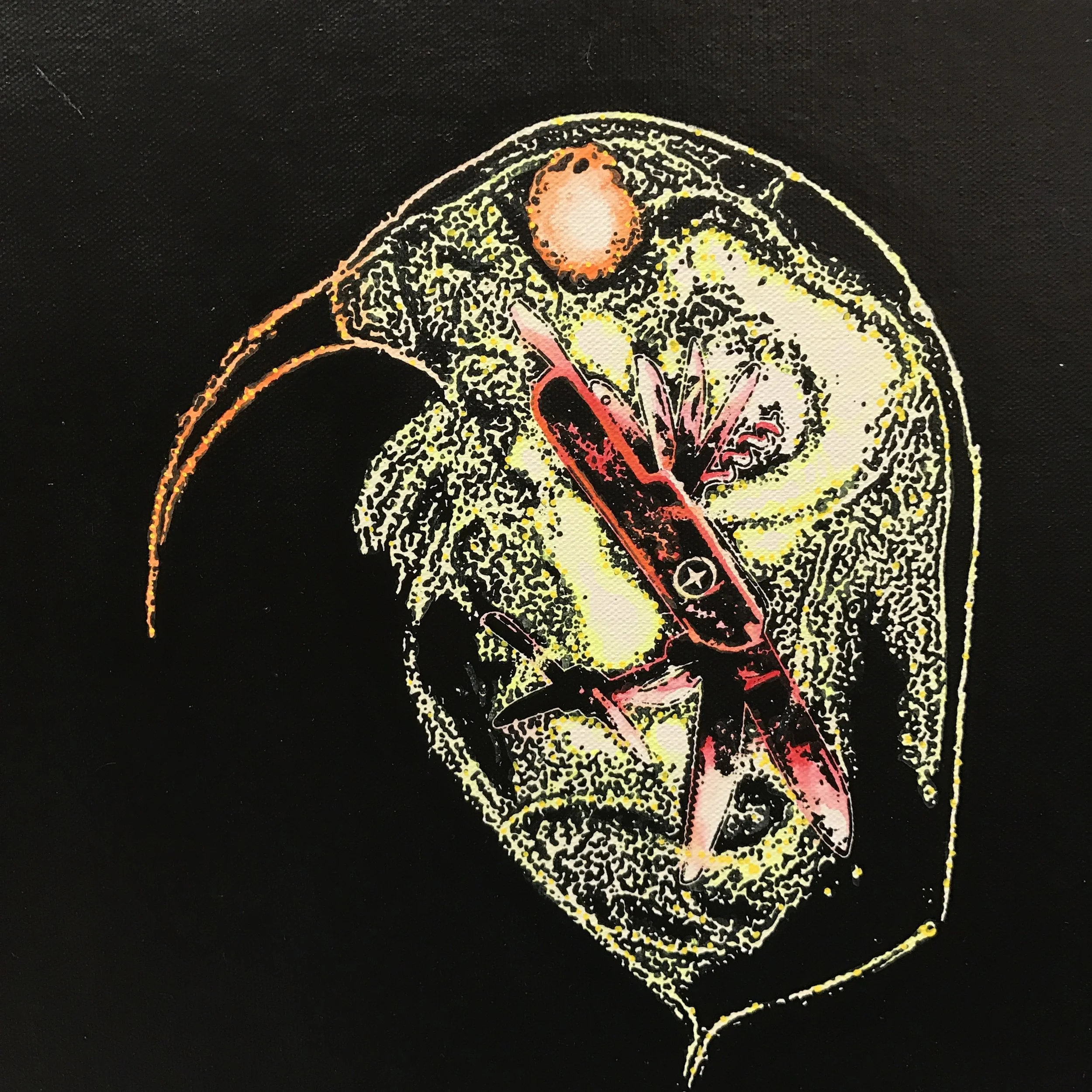 Reynerio Tamayo, Plankton Series, 12 X 12, Acrylic on Canvas 