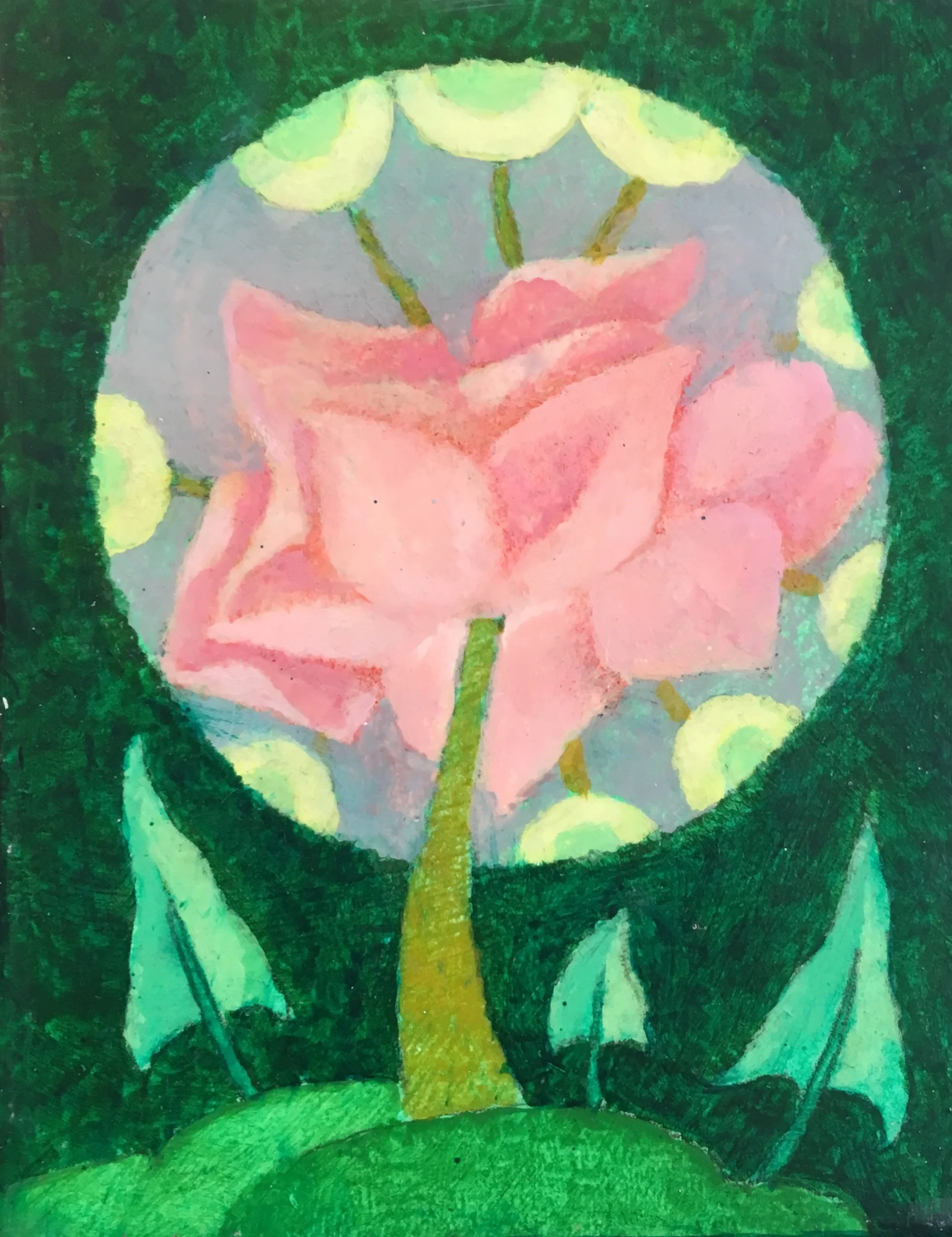 Henry La Cagnina's "Floral", 4 x 3, Mixed Media at the Gallery on Greene