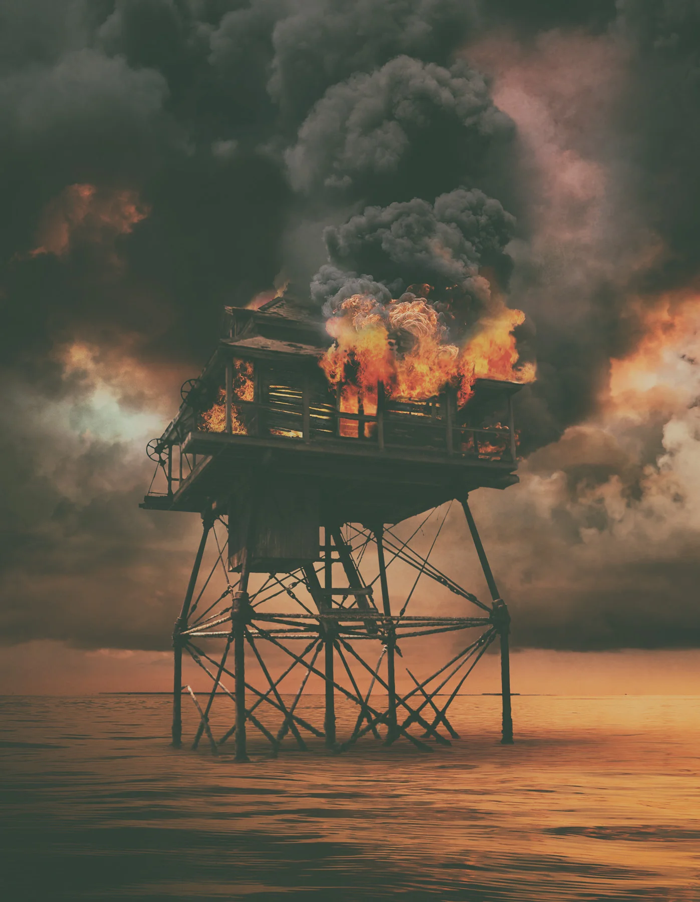 Tradition Vanishes Into Smoke, 24 x 16, Archival Pigment On Paper, at the Gallery on Greene