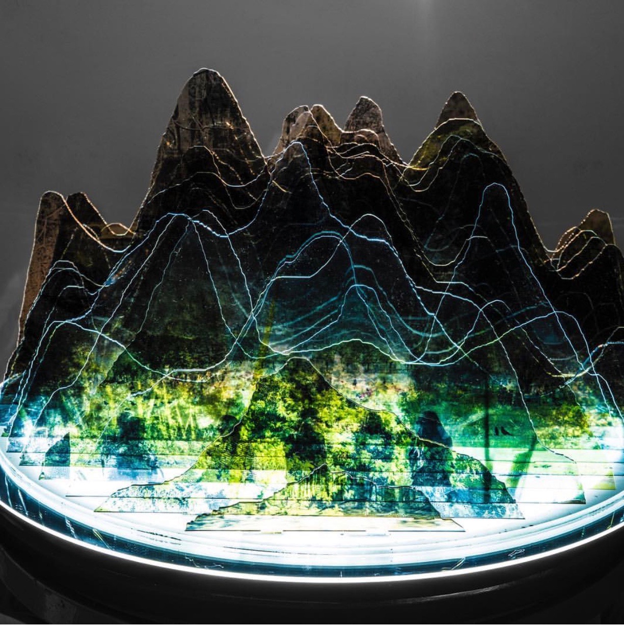 Mabel Poblet , Autumn Light, 24 x 24 x 14, Photo on Plexiglass