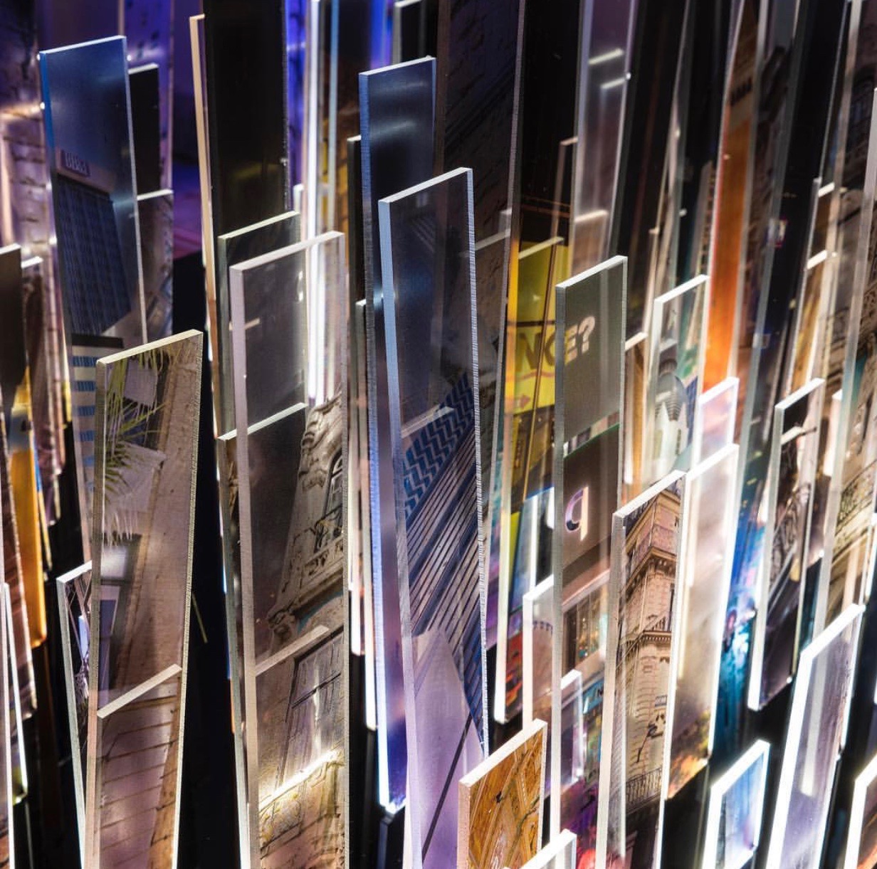 Mabel Poblet, Skycities, (detail), Photo on Plexiglass