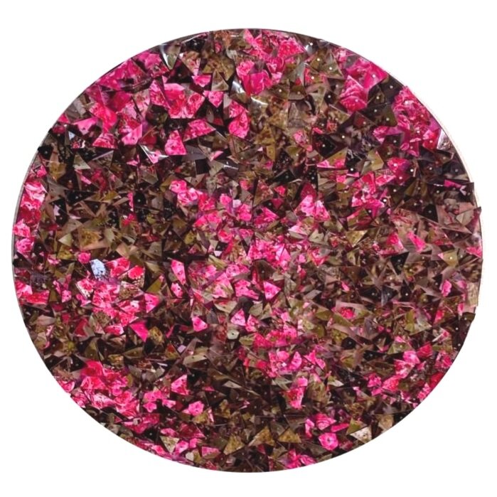 Mabel Poblet, Rose Garden, 20 Diameter, Mixed Media