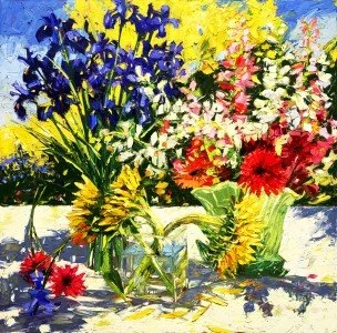 Floral Spring Colors 36x36garish.jpg