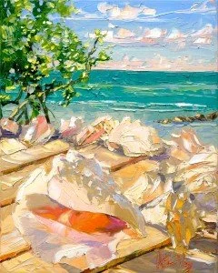 Shells on Beach 4x5.jpg