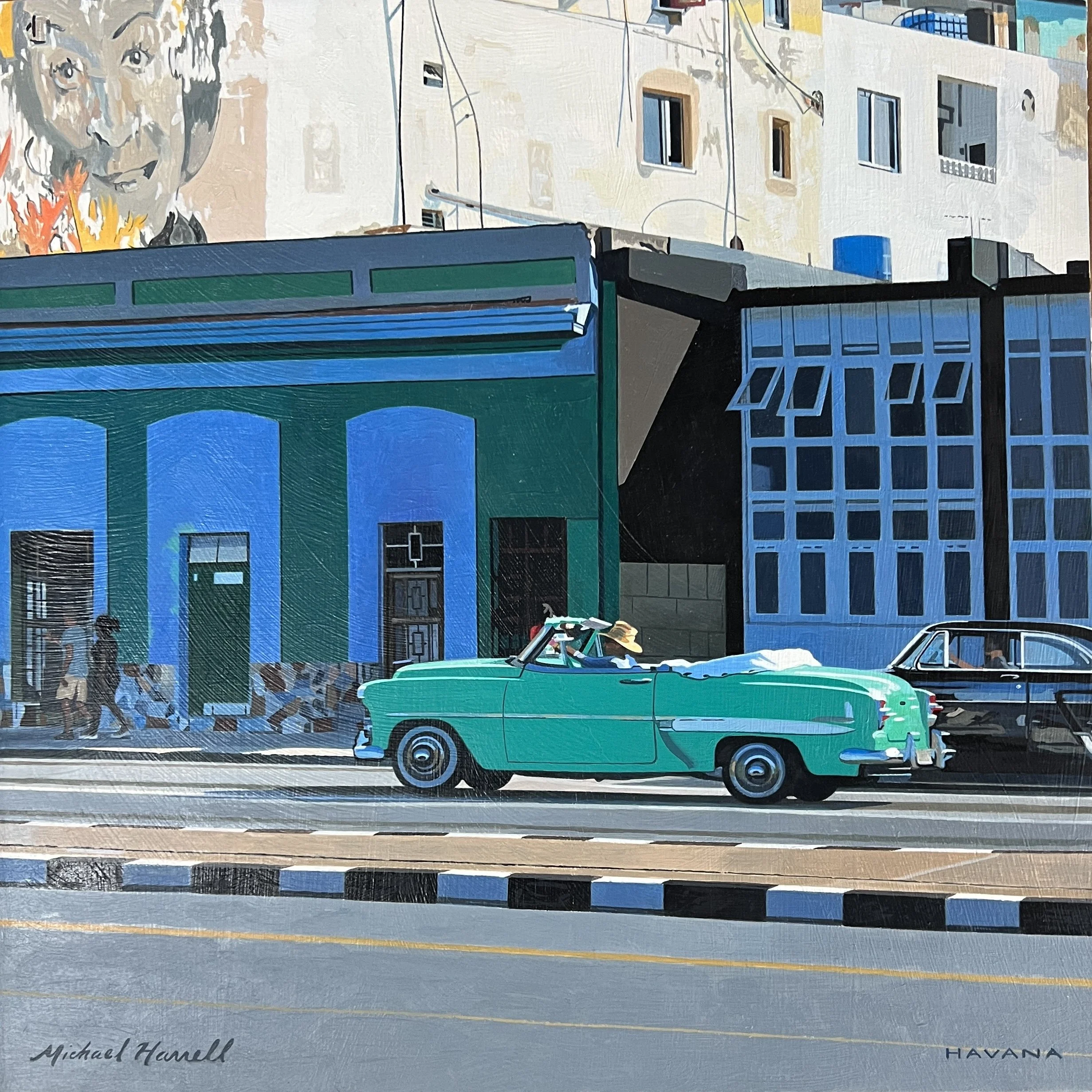 Michael Harrell, The Face of Havana, 12 x 12, Oil on Panel