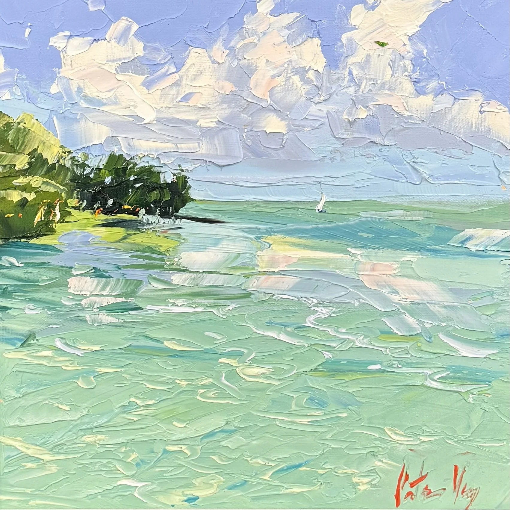 Peter Vey, Tide of Quite Joy, 10 x 10, Oil on Linen