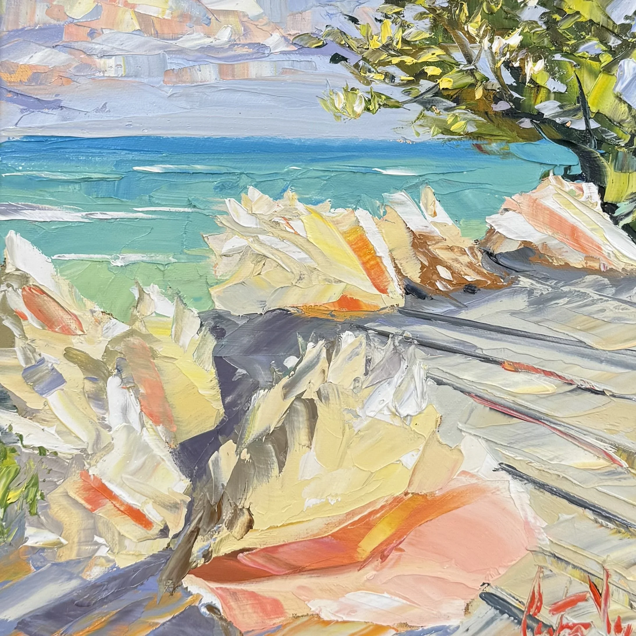 Peter Vey, Whispers of the Coast, 10 x 10 in, Oil on Linen