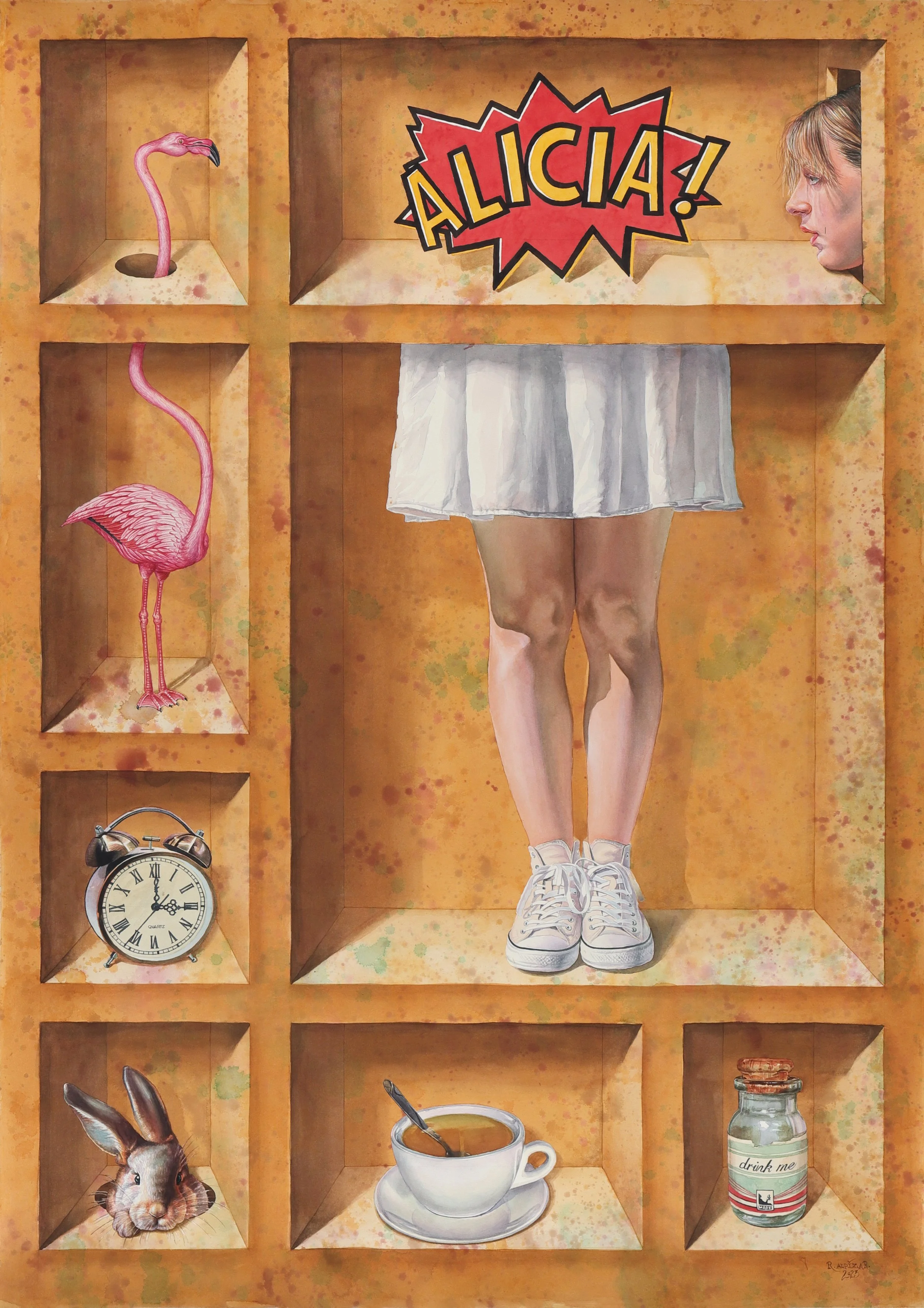 From the Alice Series #26, 39.5 x 27.5, Watercolor