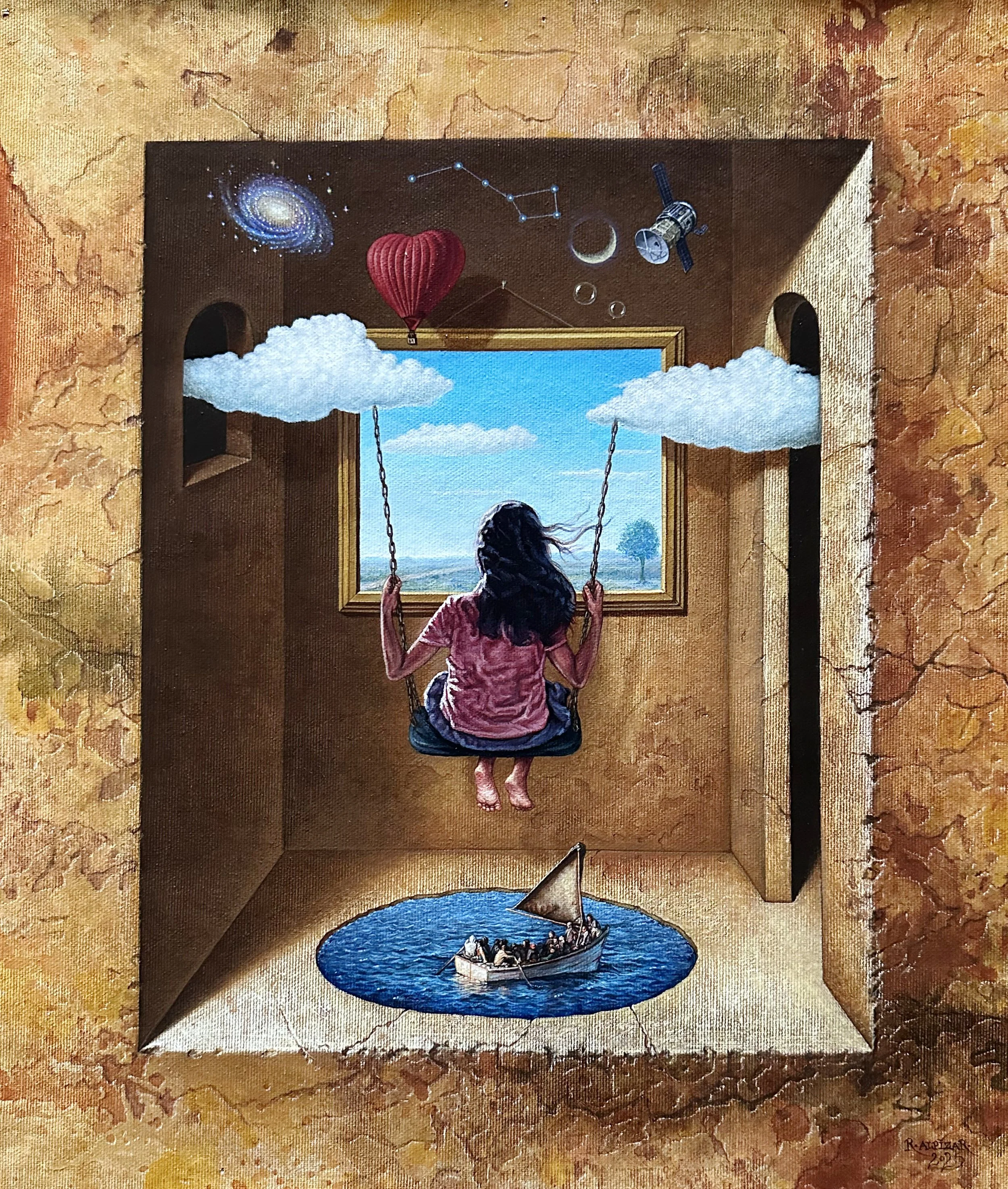 From the Alice Series #29, 16 x 14.5, Acrylic on Canvas