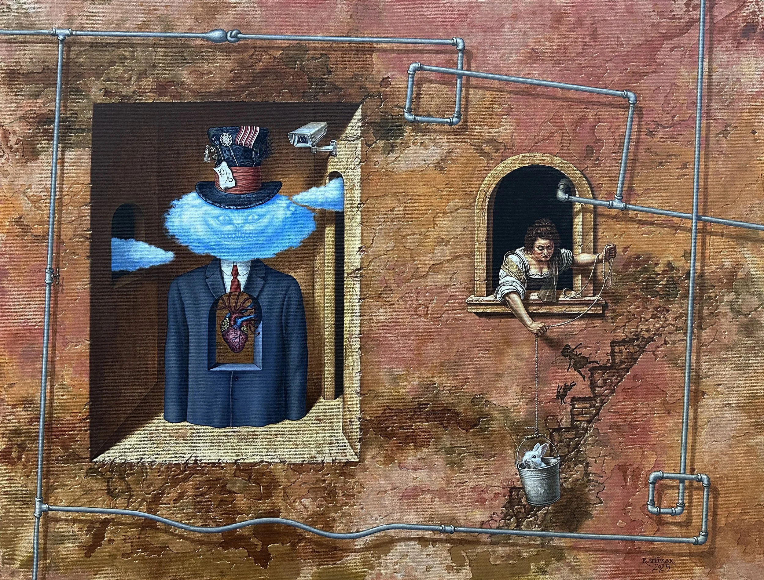 From the Alice Series #28, 17 x 22.5, Acrylic on Canvas