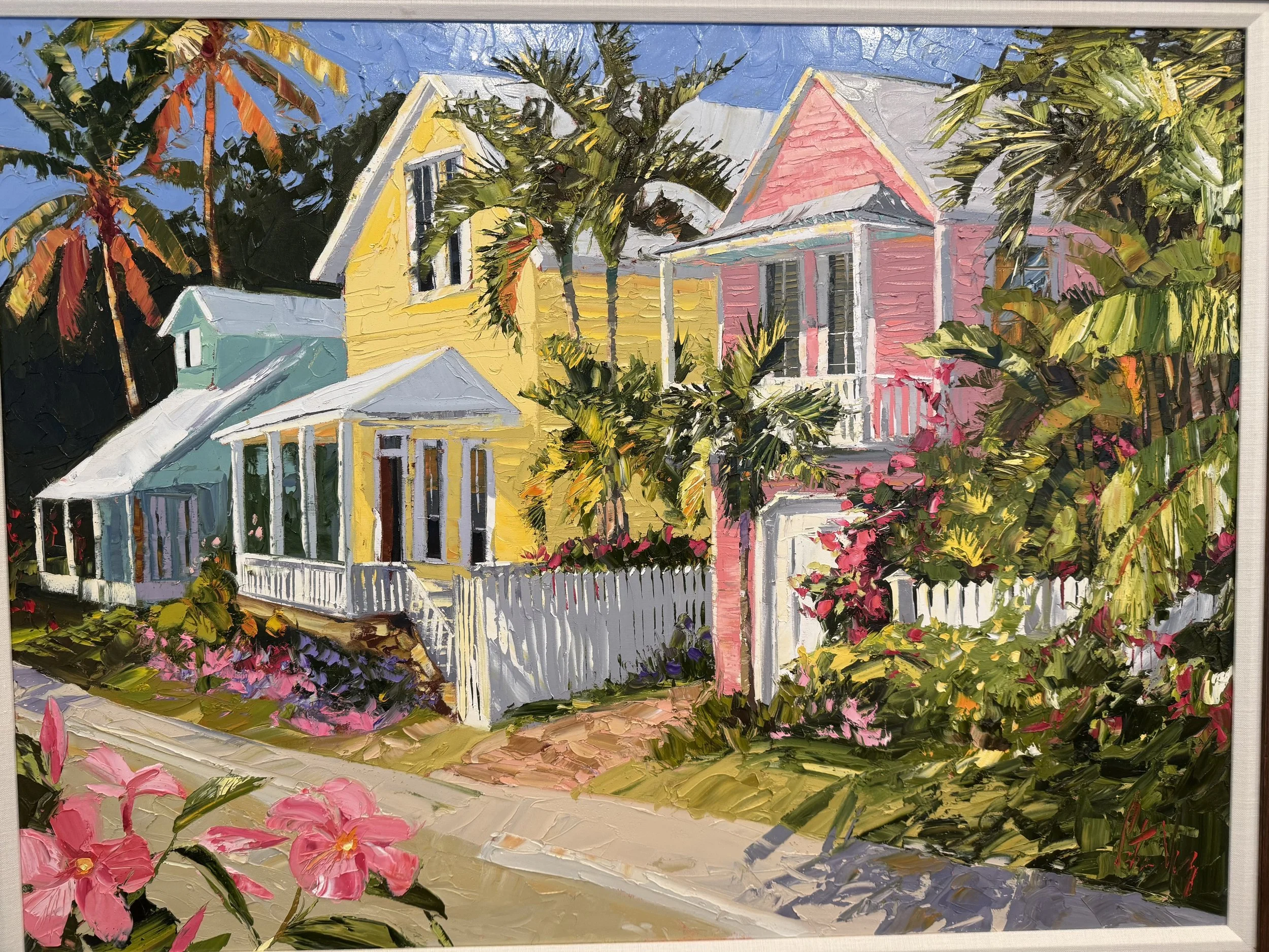 Peter Vey, Key West Pastel, Oil on Linen, 30" x 40"