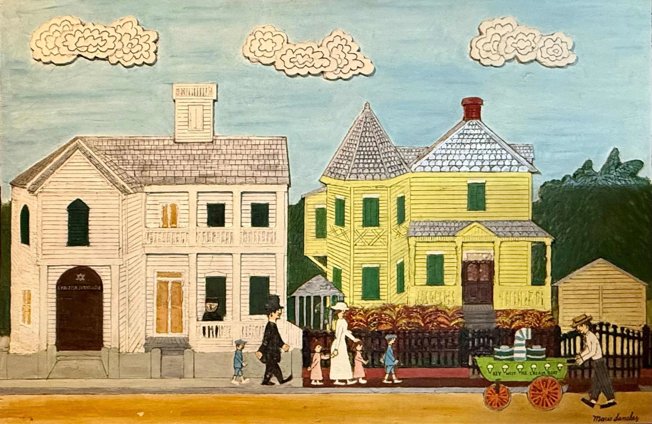 Synagogue and Ice Cream, 20 x 31 in, Intaglio