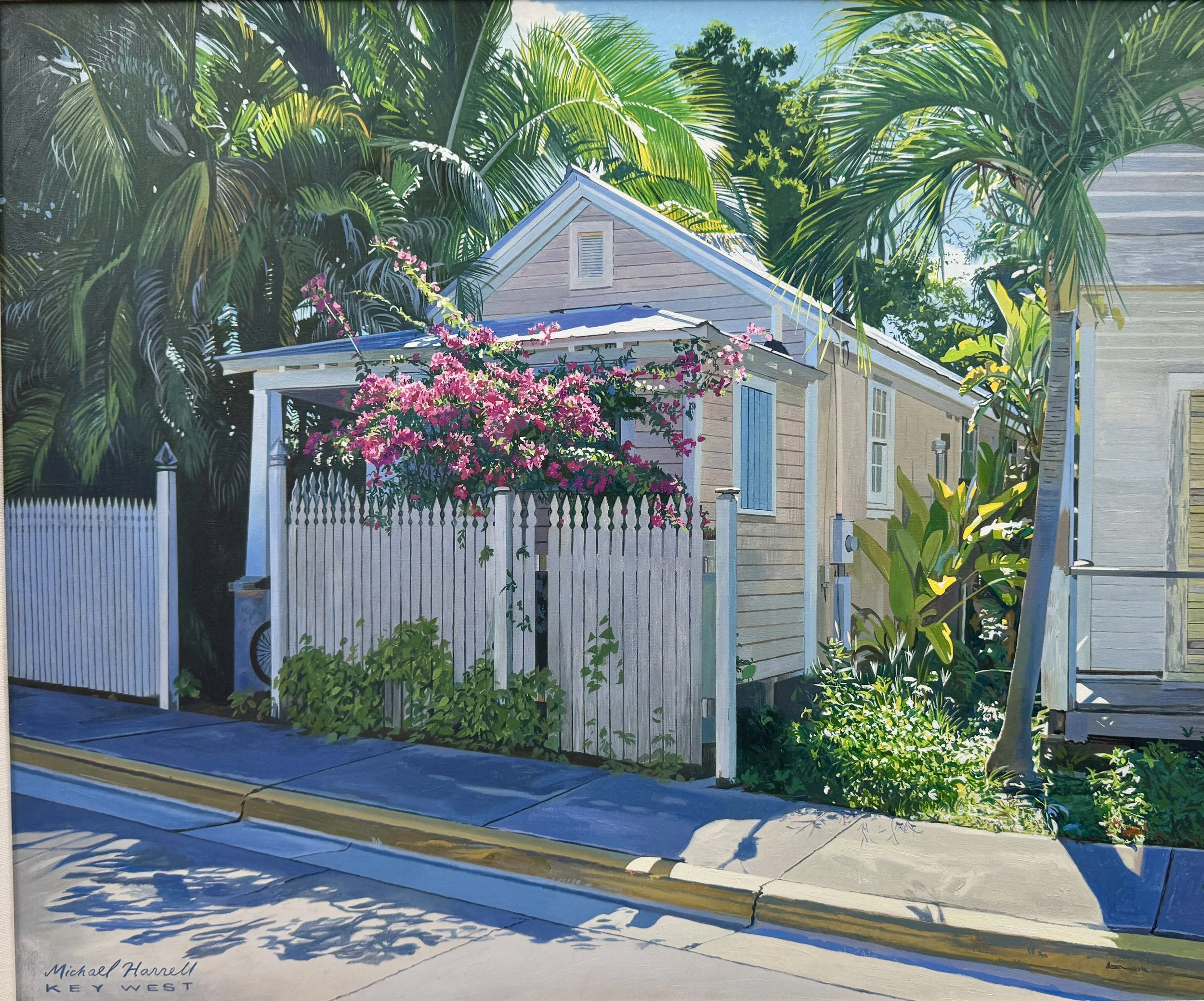 Michael Harrell, Conch Cottage, Oil on Canvas, 20" x 24"