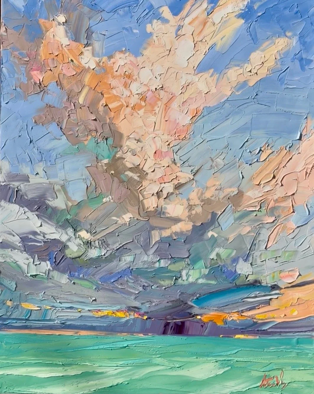 Above and Below, 20" x 16", Oil on Linen