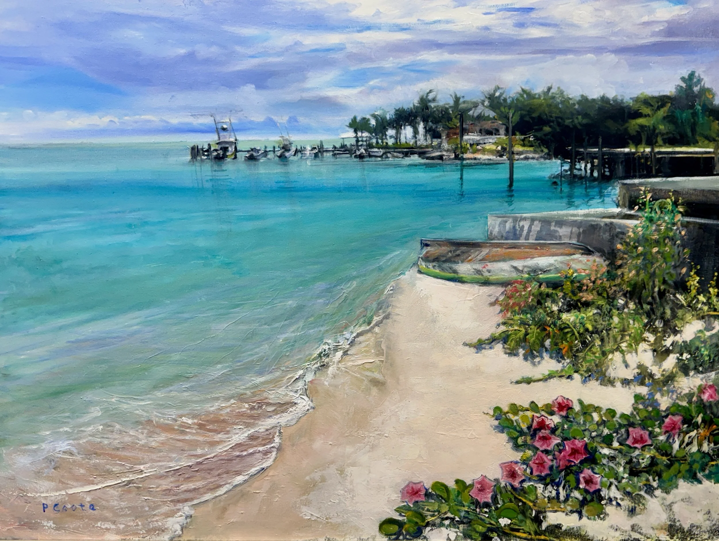 Priscilla Coote, Across the Channel Oil on Canvas, 30" x 40"