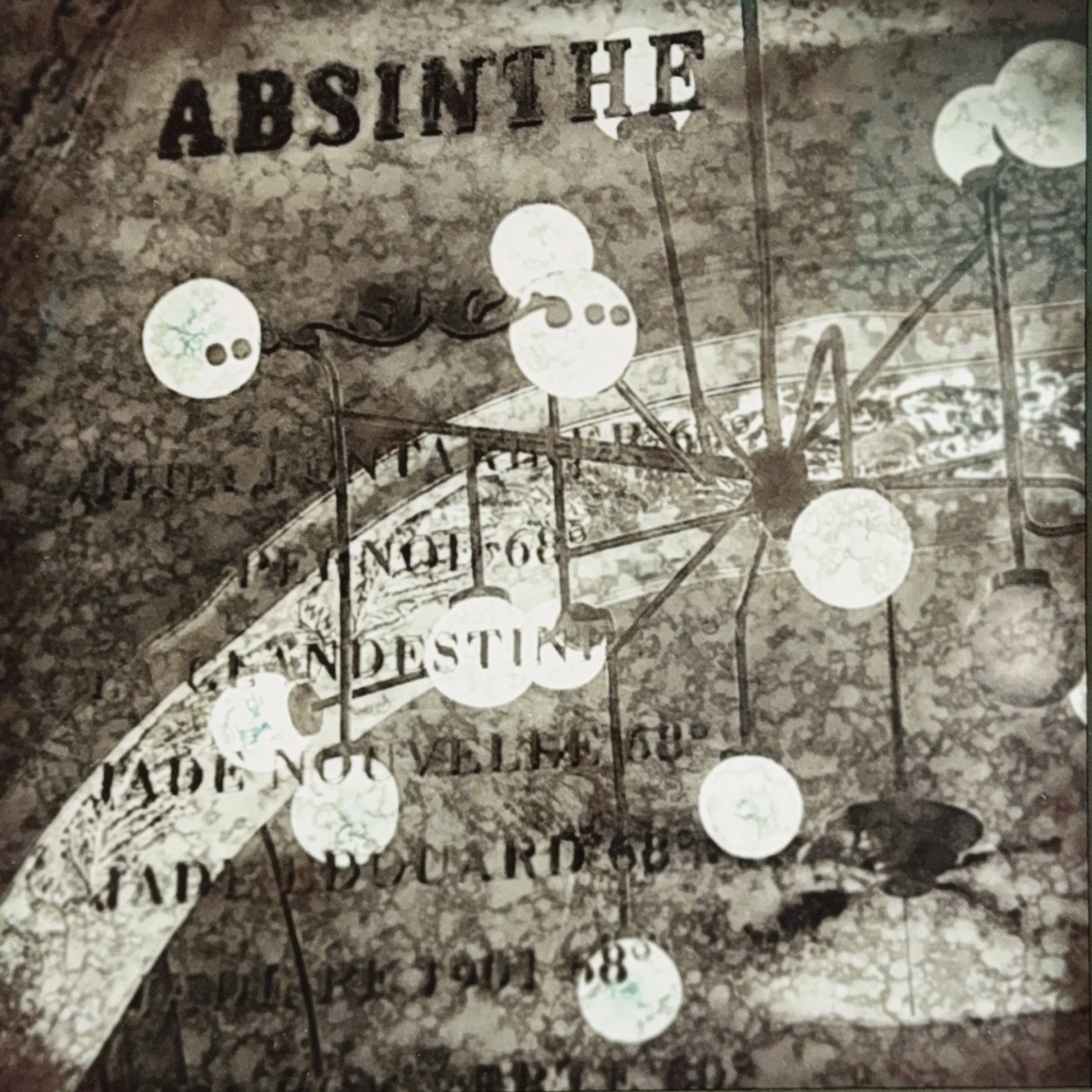 La Fée Verte (The Green Fairy), 14 x 14 in, Photographic Print on Paper