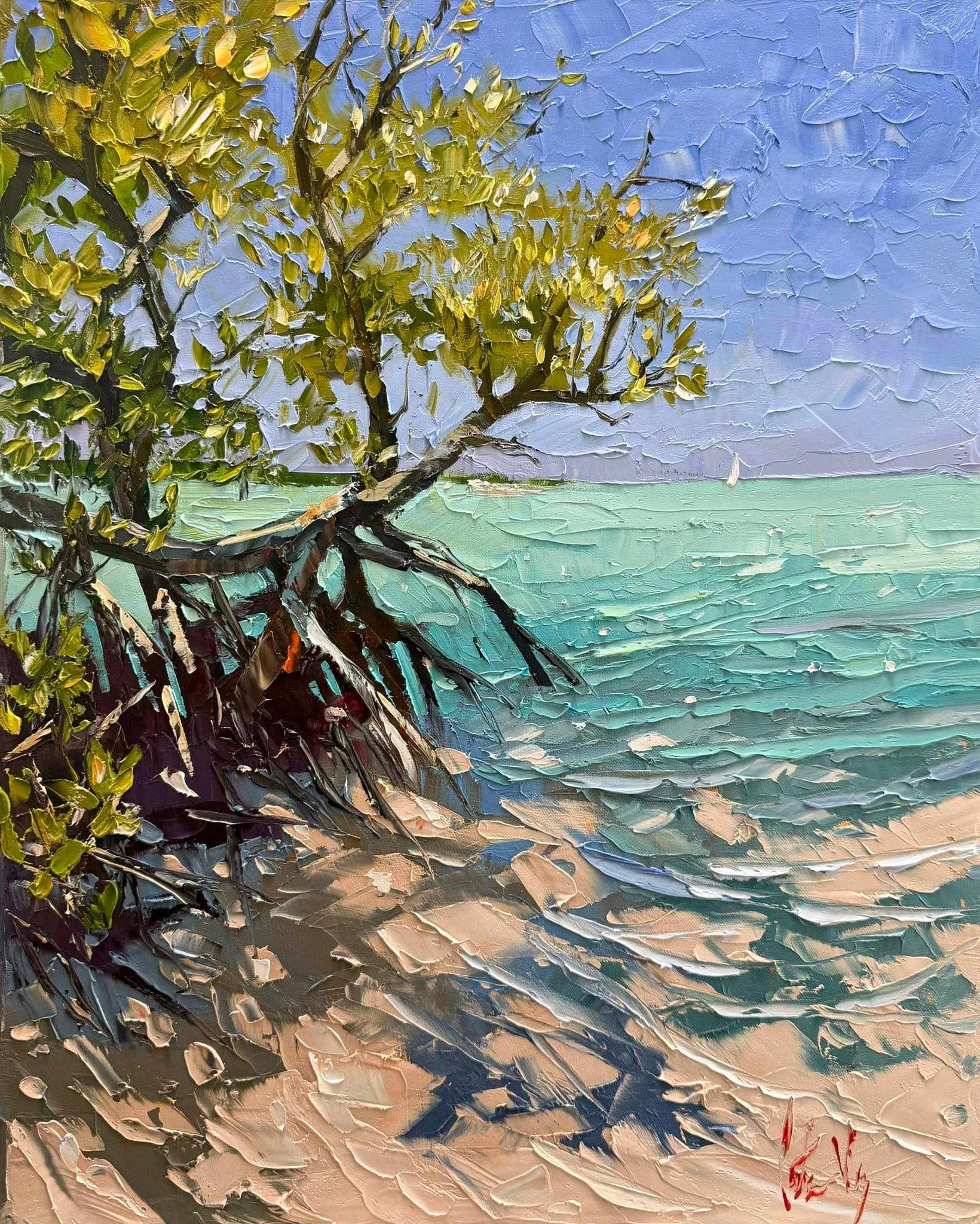 Peter Vey, Mystic Mangrove, 24x20, Oil on Linen