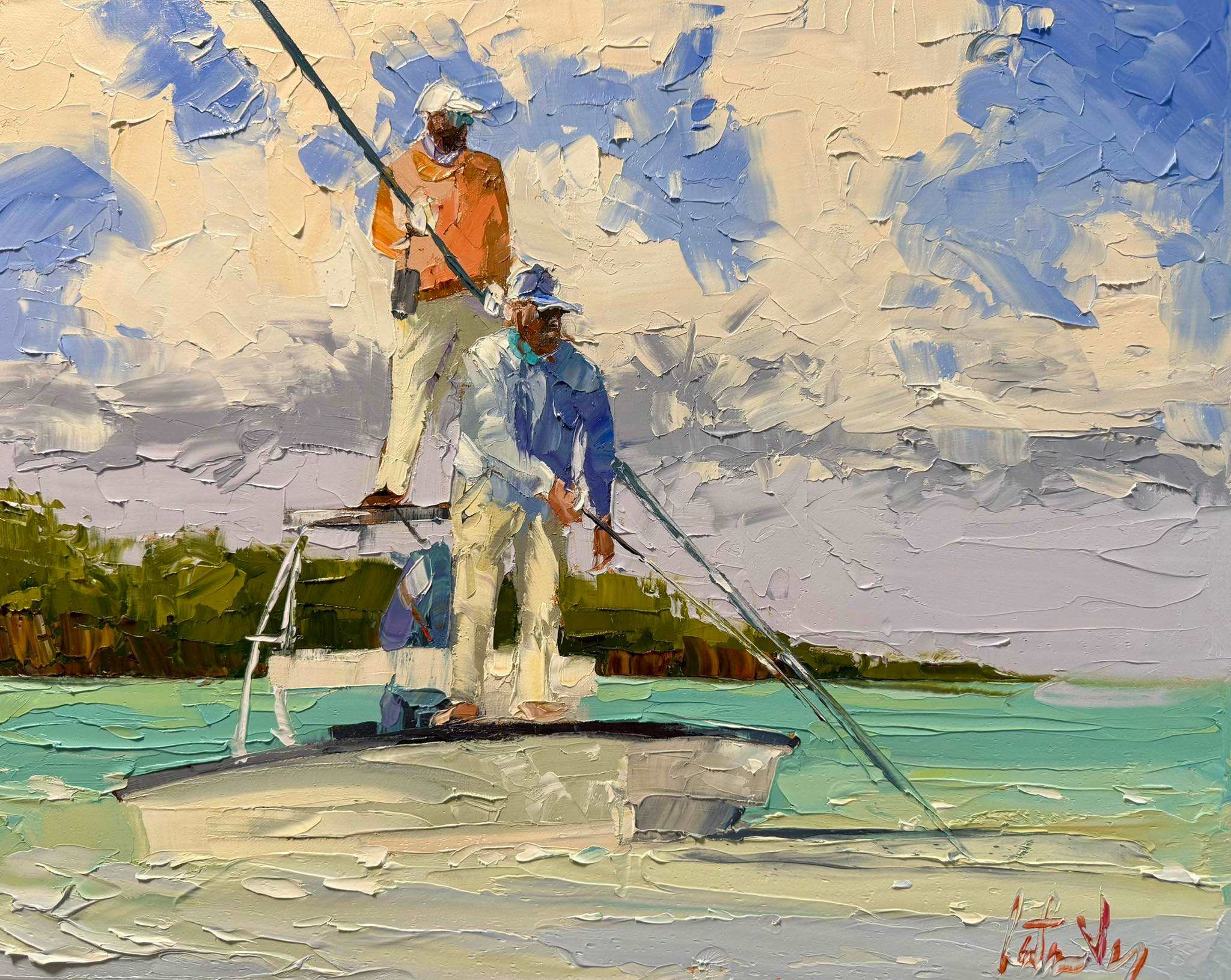 Peter Vey, Breezing the Backcountry, 16" x 20", Oil on Linen