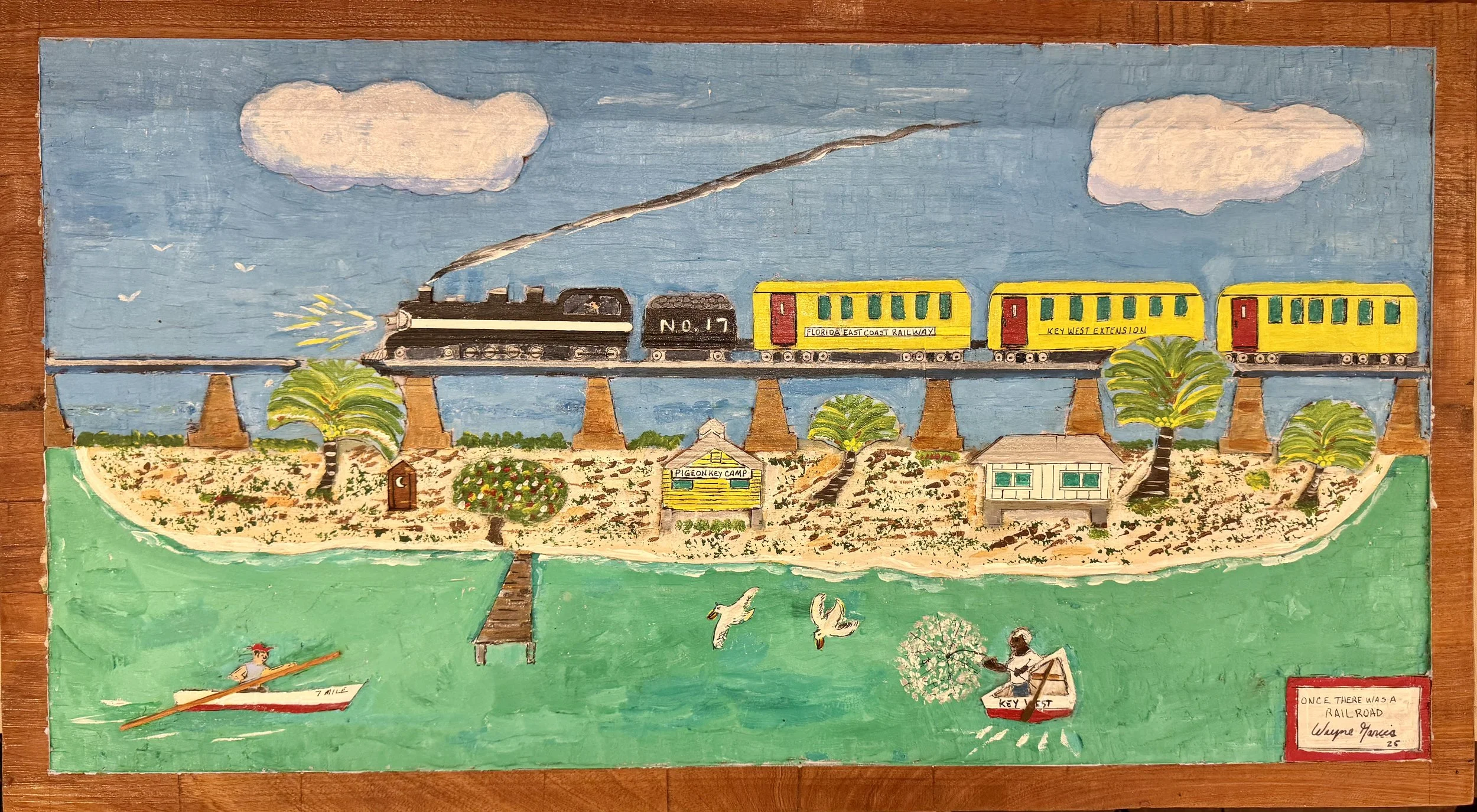 Wayne Garcia, Once There was a Railroad Intaglio, 20" x 36"