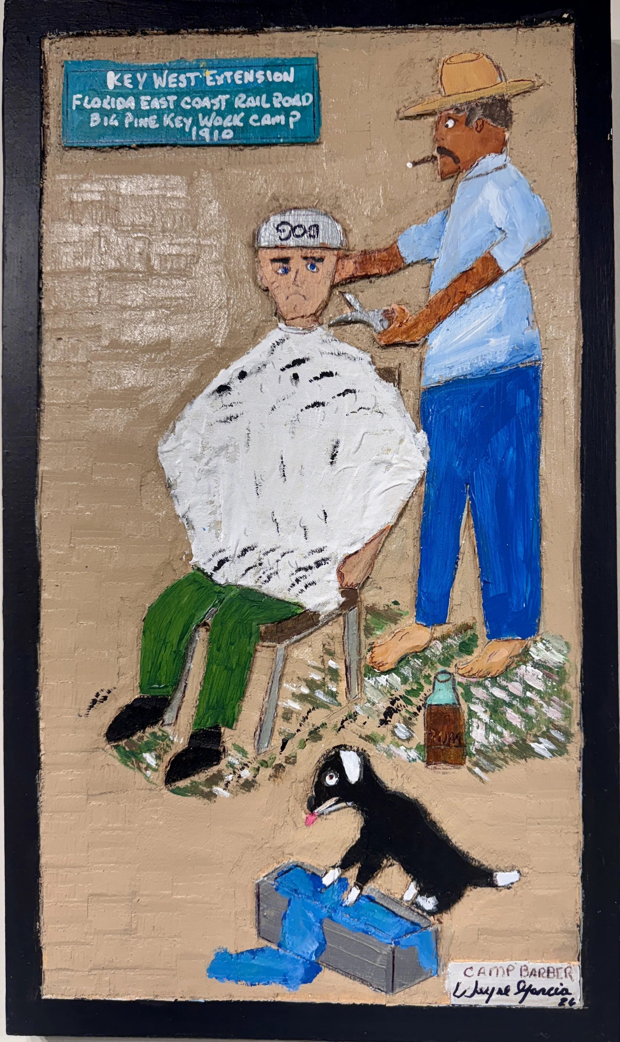 Wayne Garcia, Camp Barber, Intaglio, 11 x 19